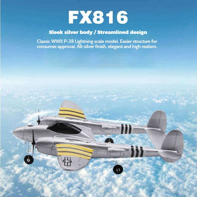 FX816 RC Airplane P38 Fighter  - Rc Glider Foam Wing recensie en prijs