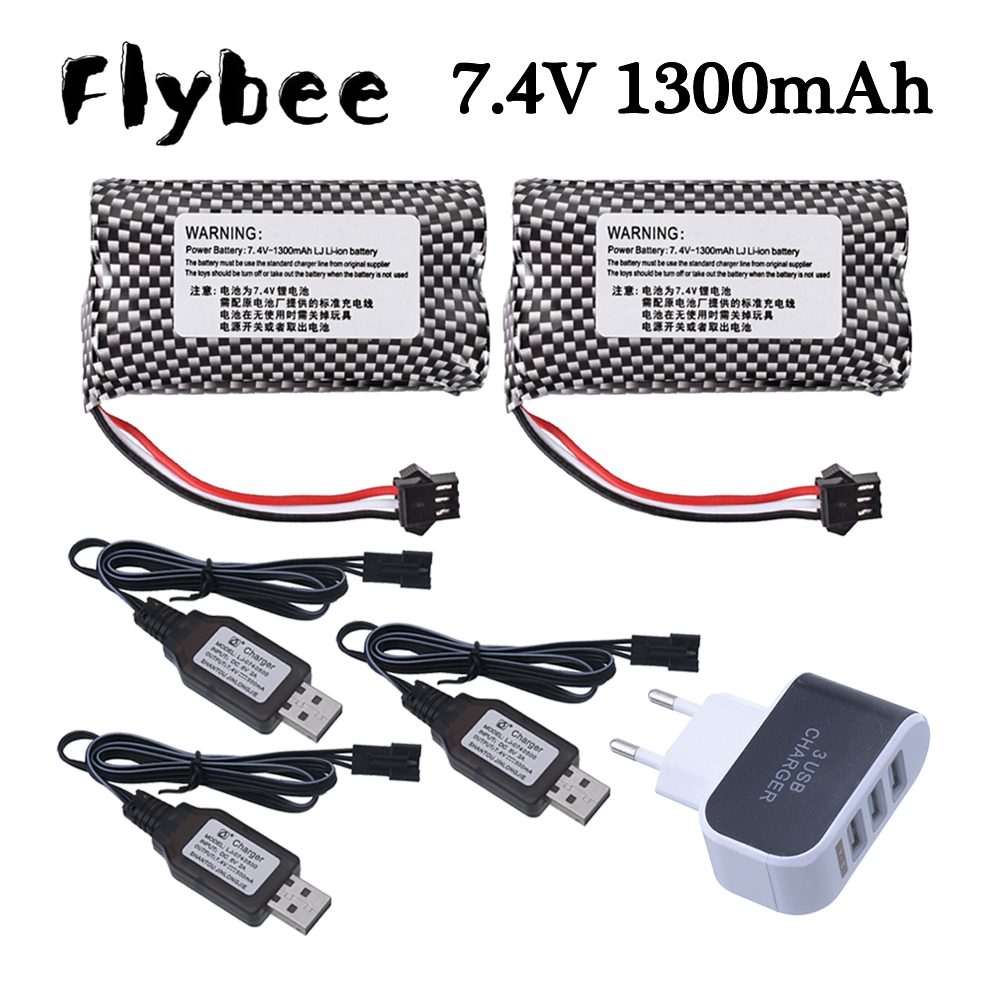 7.4V 1300mAh Li-ion Battery SM - Rc Hobby Charger recensie en prijs