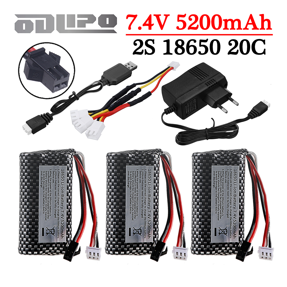 18650 7.4V 5200mAh Li-ion batt - Rc Hobby Charger recensie en prijs