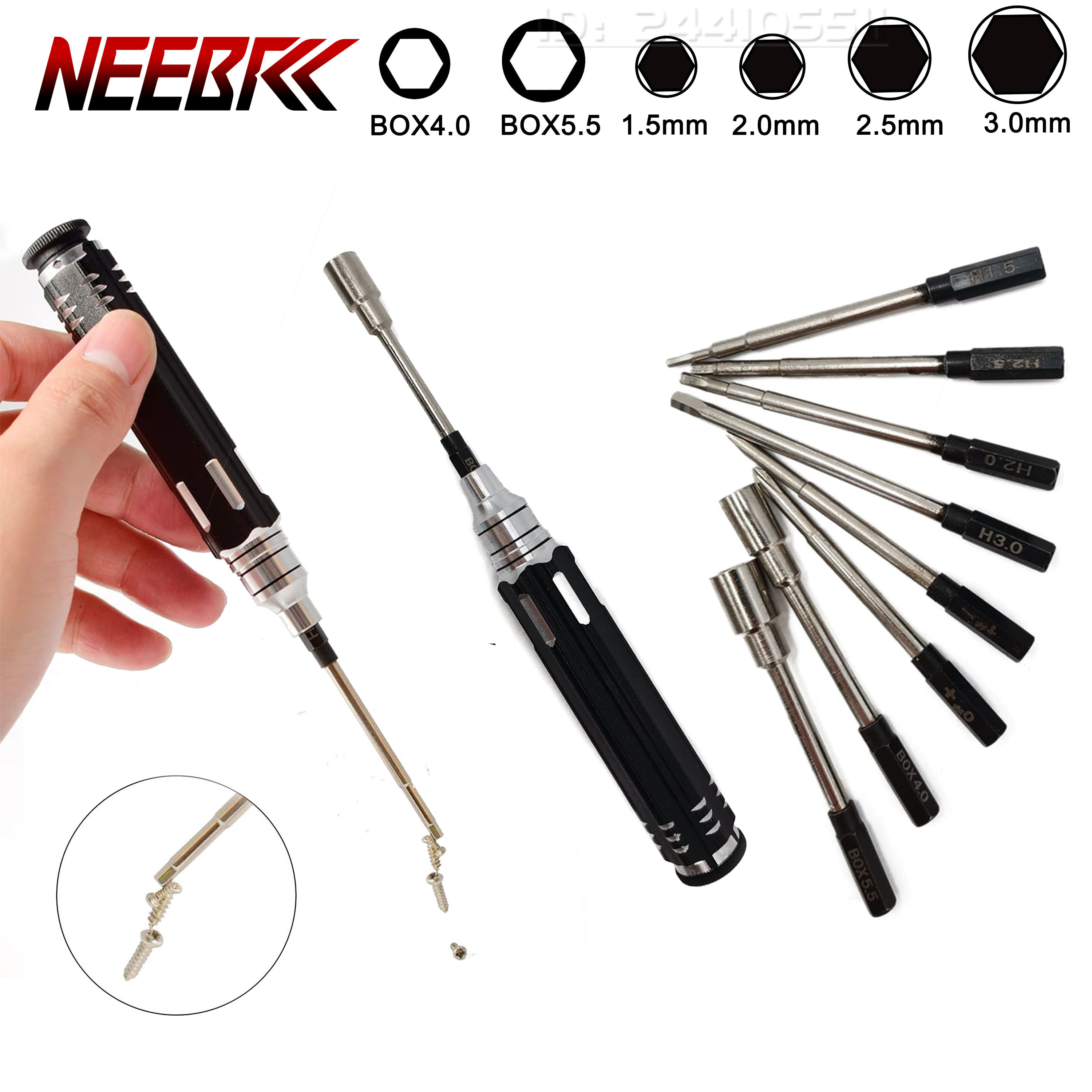 Screwdriver Set 8 in 1 1.5/2.0 - Rc Hobby Tool Kit recensie en prijs