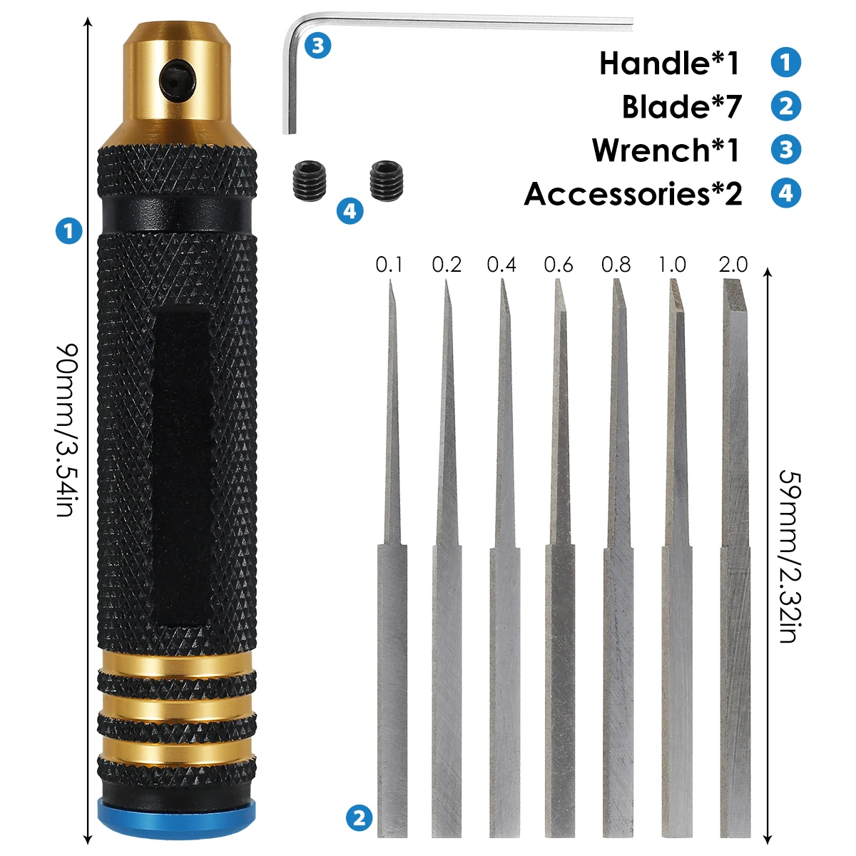 Model Chisel With Blades Gunda - Rc Hobby Line recensie en prijs
