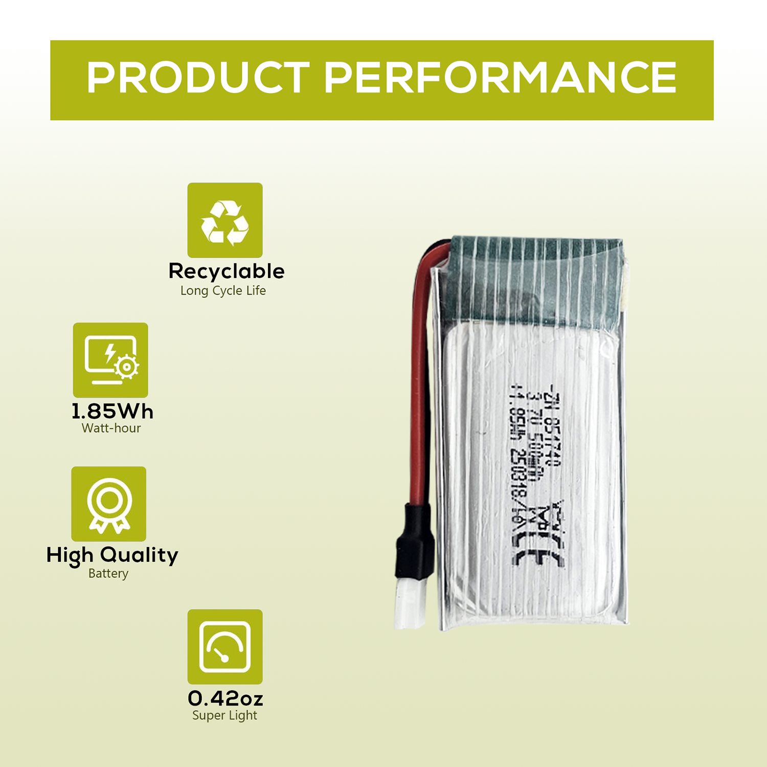 5Pcs 3.7V 500mAh LiPo Batterie - Rc Hobby Charger recensie en prijs